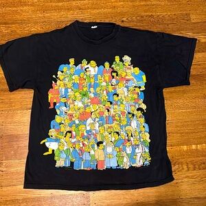 Simpsons cast shirt